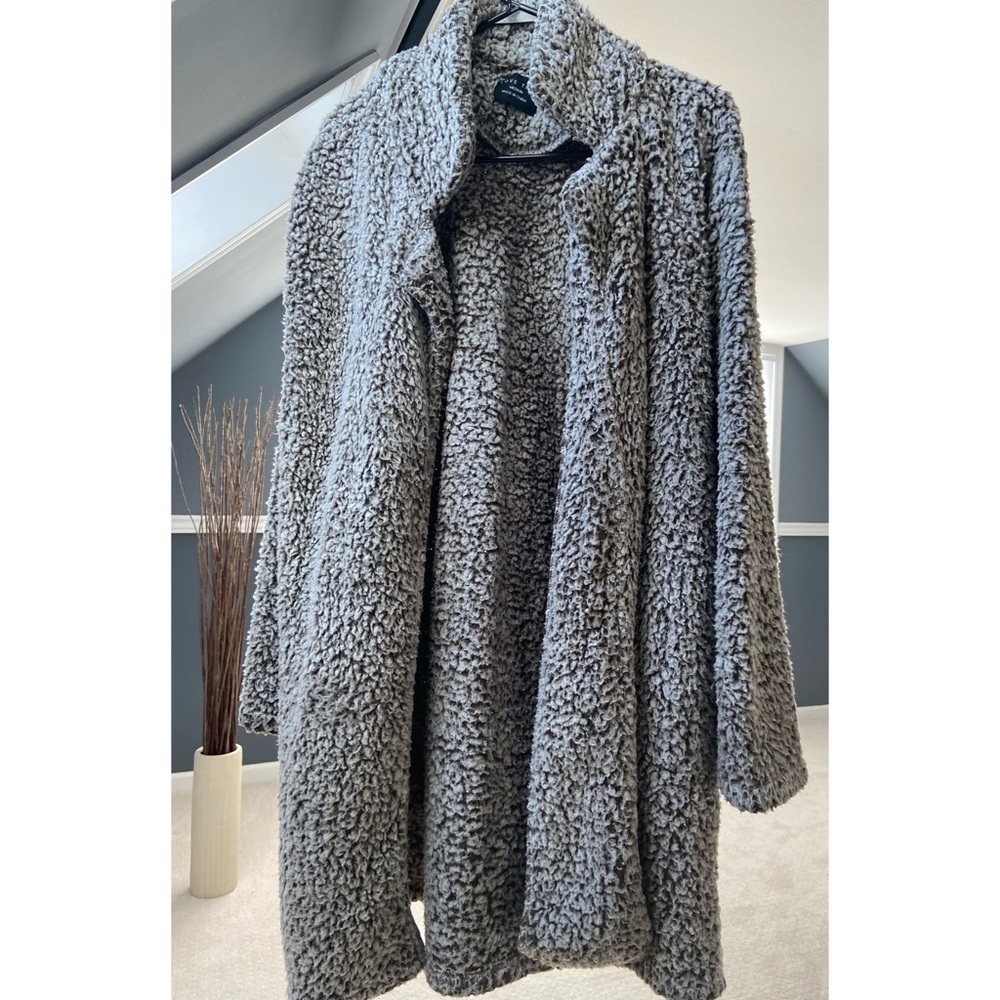 Fluffy teddy coat